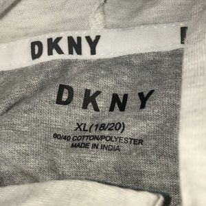 DKNY Youth XL Thin Jacket - Grey - Black - White